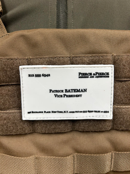 Patrick Bateman Business Card Morale Patch